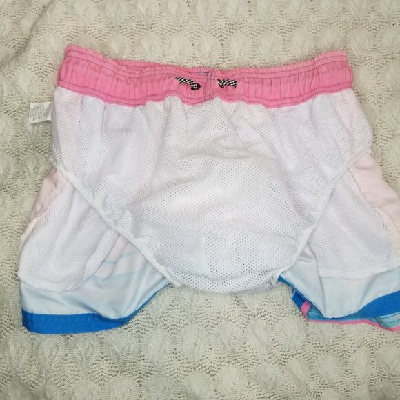 AMS Swimwear popsicle print swim shorts multi color size XG beach gym mesh liner - Picture 8 of 10